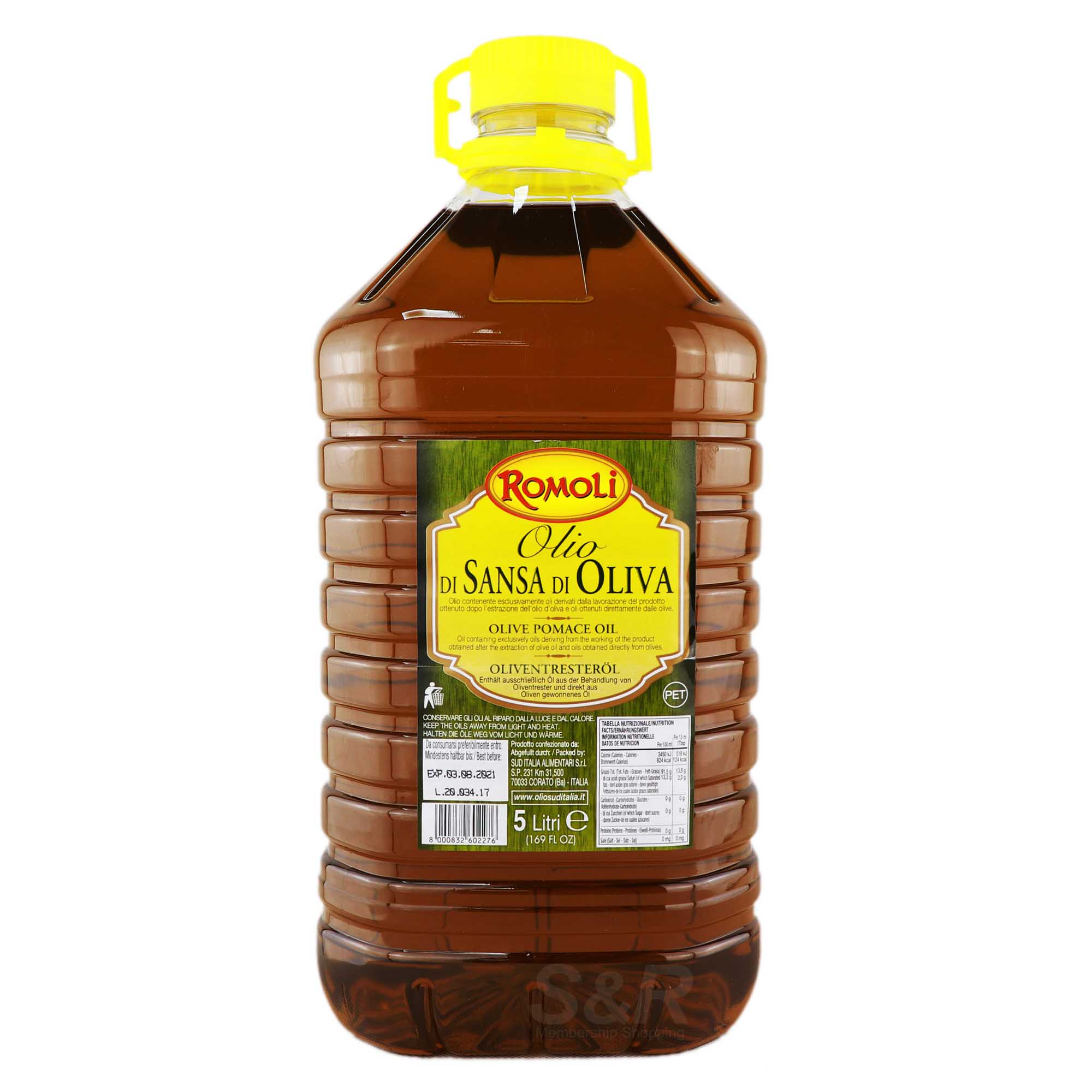 Romoli Olive Pomace Oil 5L Romoli Olive Pomace Oil 5L